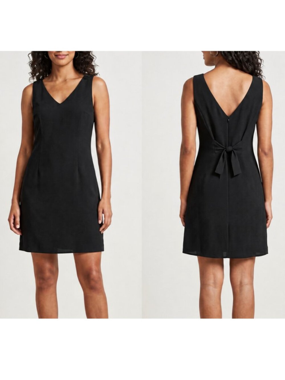 Vintage NICOLE MILLER Little Black Sleeveless Dress sz 12